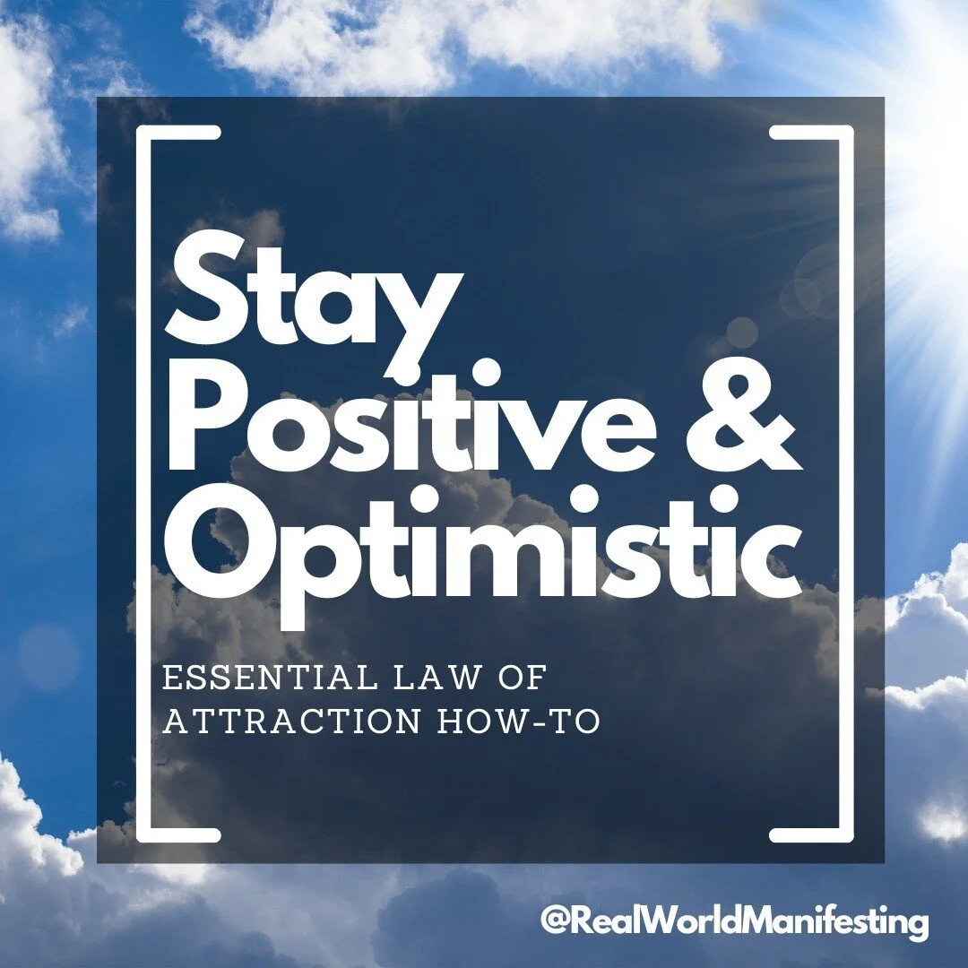 Staying positive and optimistic is an essential Law of Attraction how-to when manifesting your goals. It not only helps you attract positive experiences and outcomes, but it also keeps you motivated and focused on your end goal. Remember, not being p