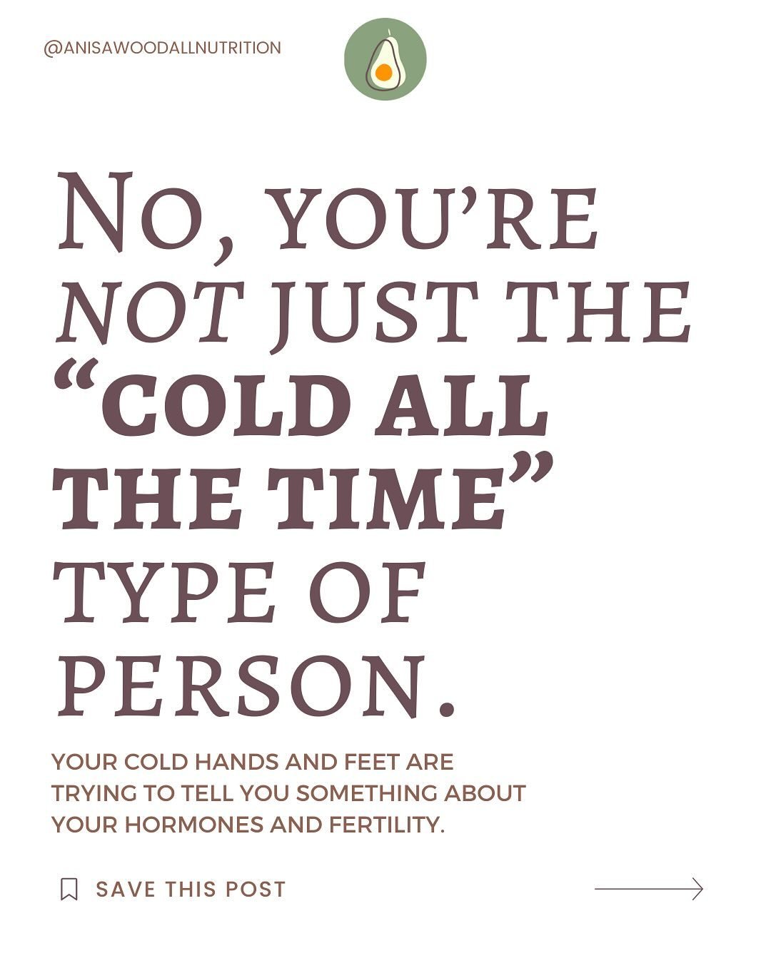 &ldquo;Why am I always so cold?&rdquo;

You&rsquo;ve probably asked yourself this a hundred times as you sit there bundled in blankets with your thickest socks&mdash;and STILL feel like you can&rsquo;t get warm.
You might even think,&nbsp;&ldquo;This