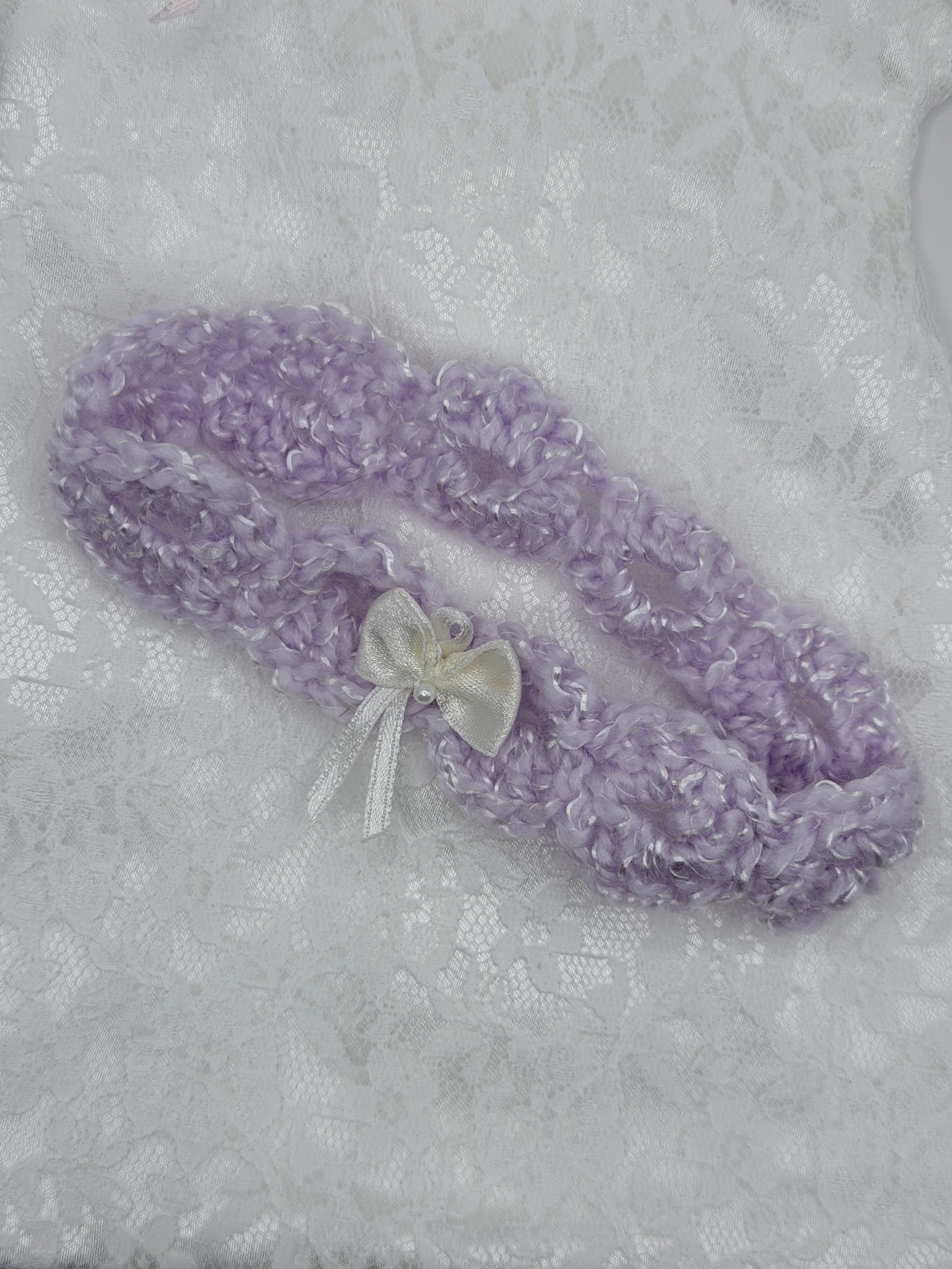Headband with Bow Purple Small Girl.JPG