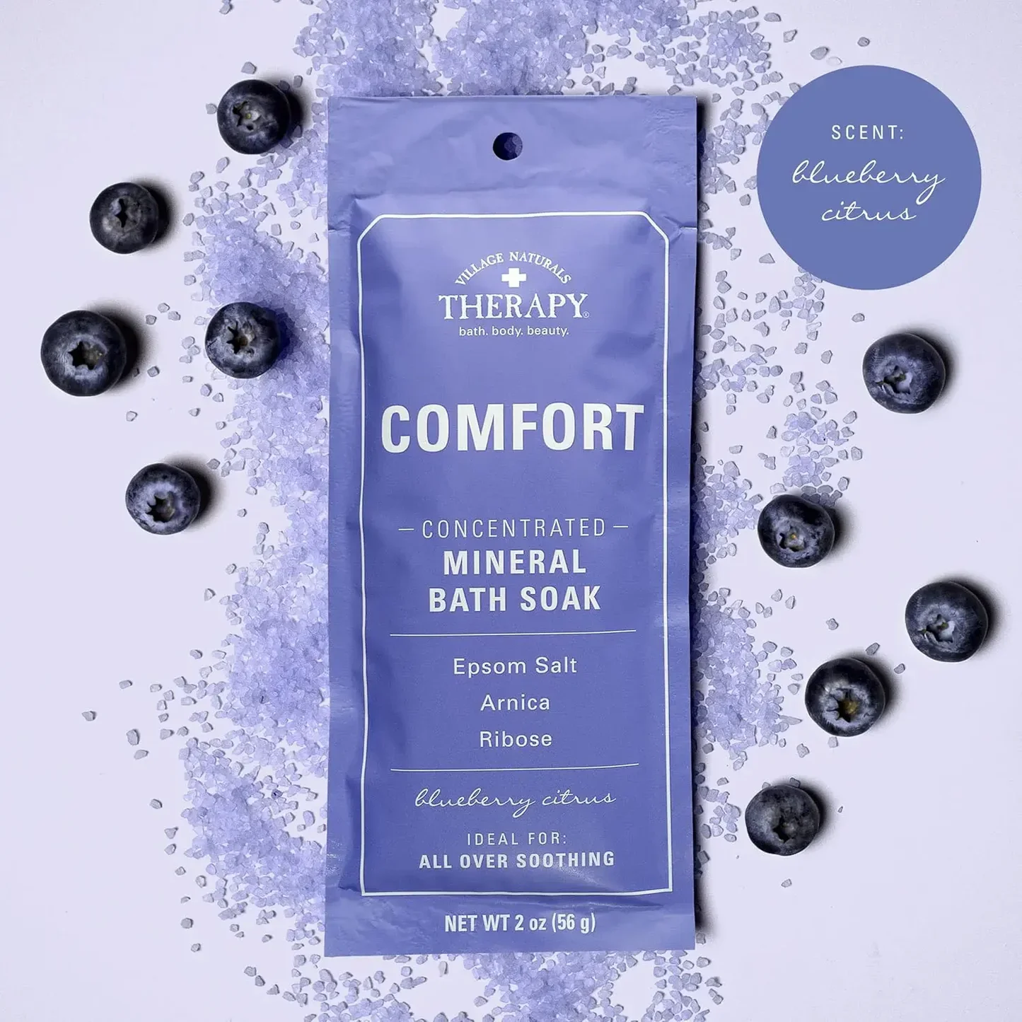 Comfort Bath Salts with Lavendar and Bergemonth Essential Oils