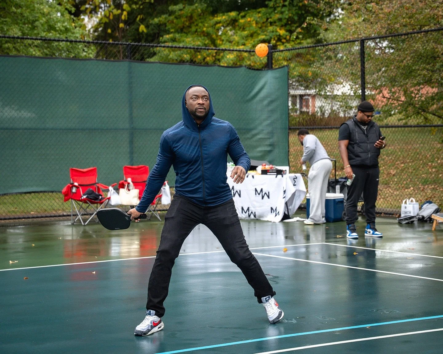Bro was out there working the courts in the rain!!! 🌧️ 

Crown the man 👑! 

#pickleball #stl #workout #lifestyle #stlmade #whynotmondays #fall