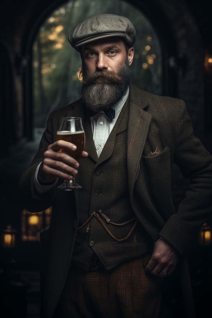 tomreidy_hipster_man_beard_newsboy_cap_hold_a_beer_flagon_disti_1af11899-b1ec-40e1-85e3-d74421c9f705.png