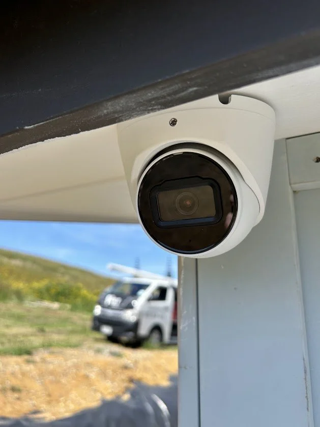 Security camera installation by electrician at Auckland residential property