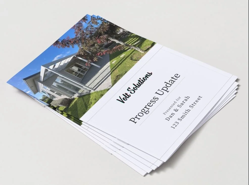 volt solutions personalised client booklet presentation