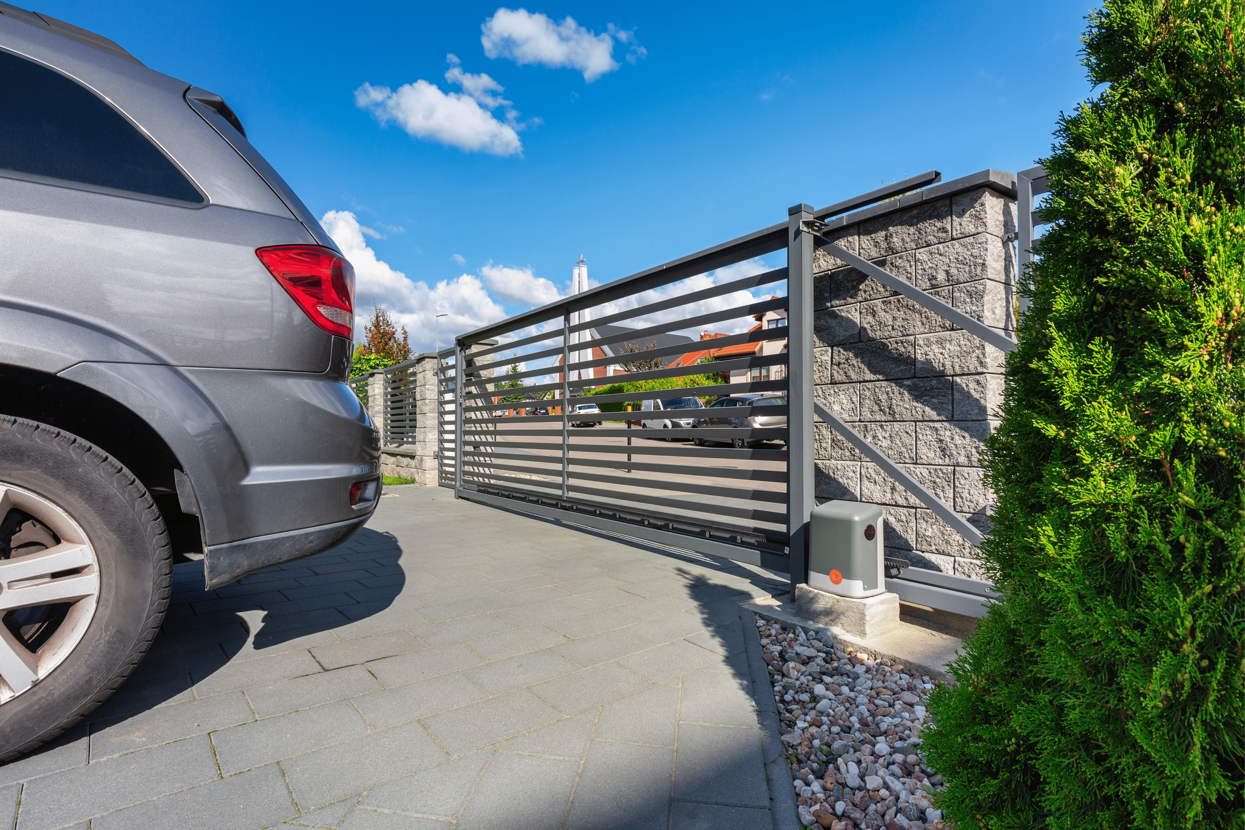 volt solutions electrician installed electric gate in Silverdale Auckland