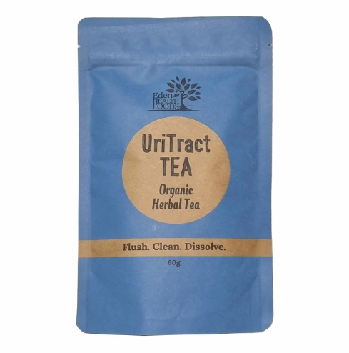 blue bag of tea leaves