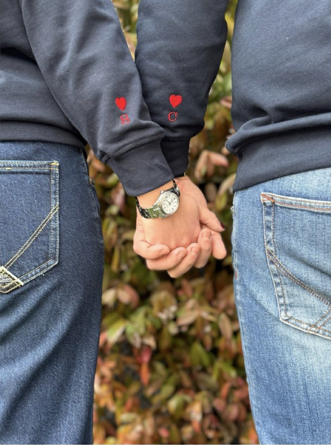 COPPIA FELPE IO E TE, TE E ME