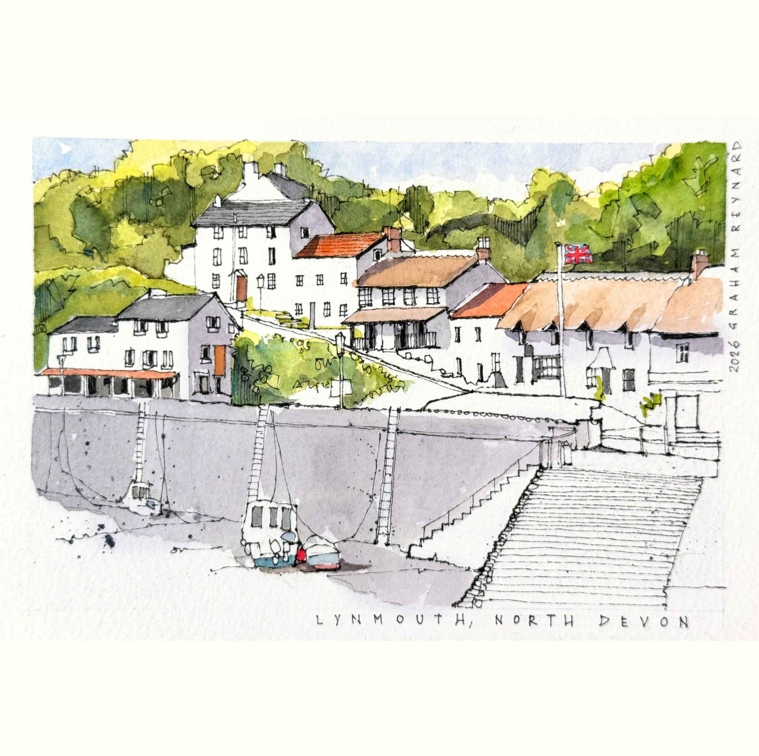 10 - Lynmouth 7x5in (Devon)