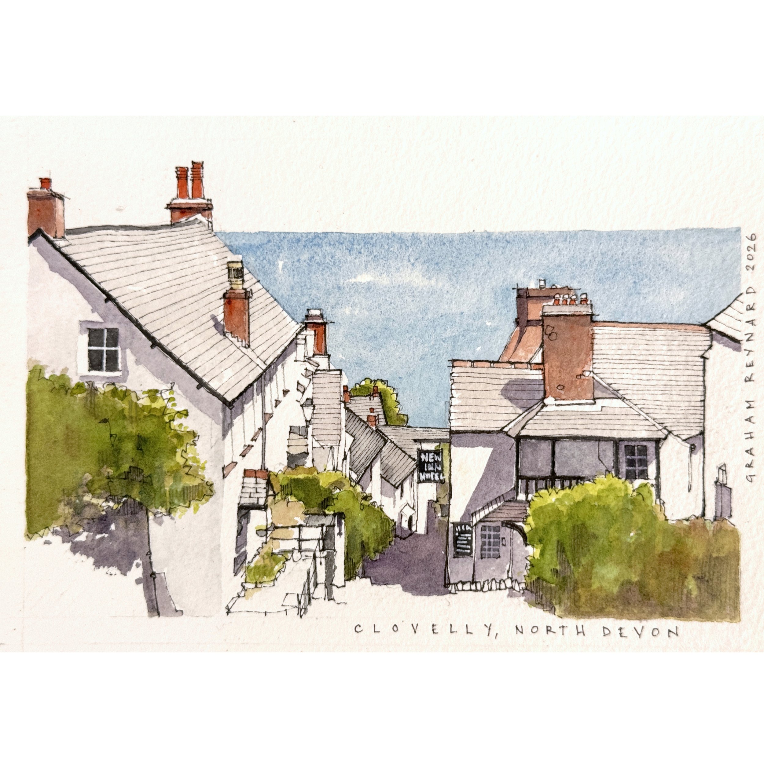 8- Clovelly 7x5in (Devon)