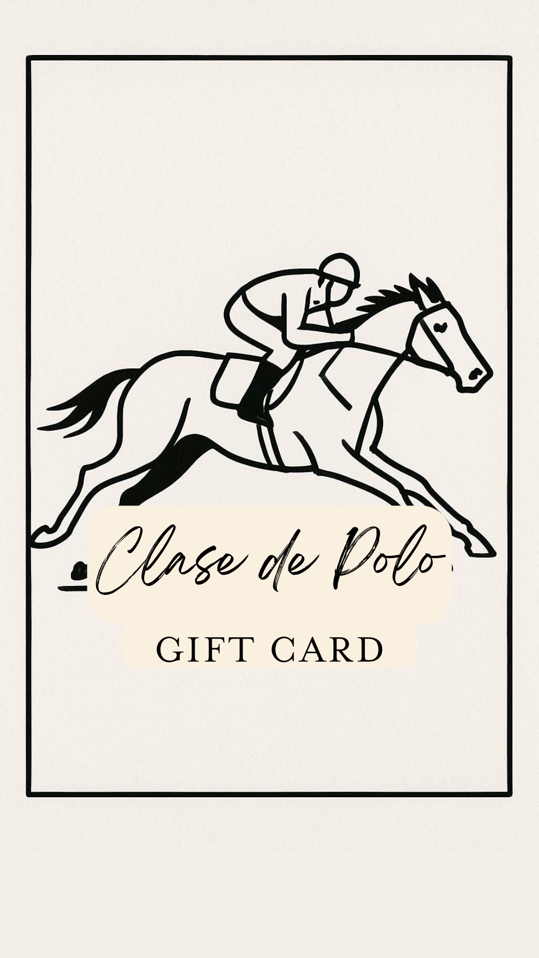Clase de Polo - Gift Card