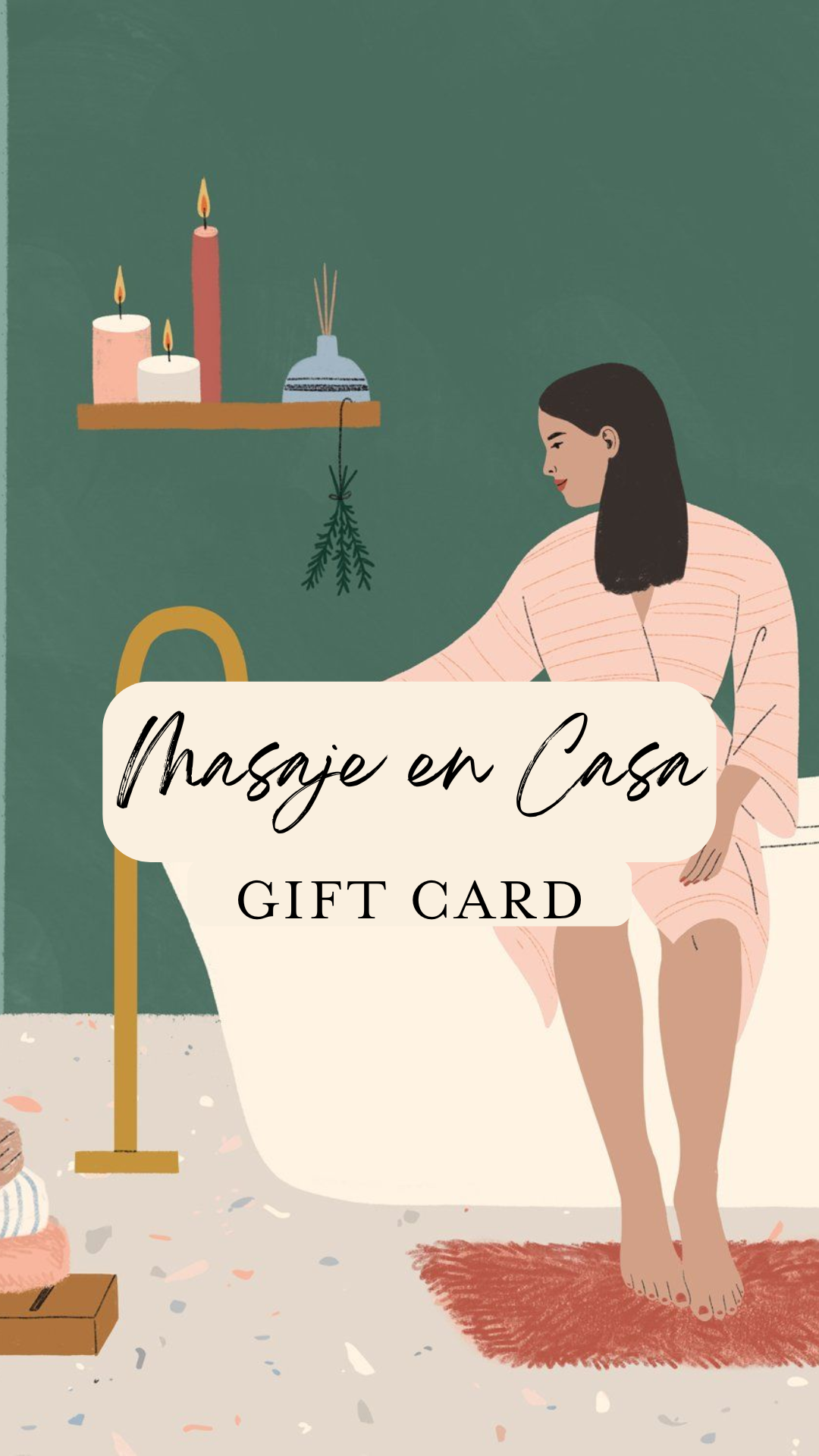 Masaje Relajante en Casa (60 minutos) - Gift Card