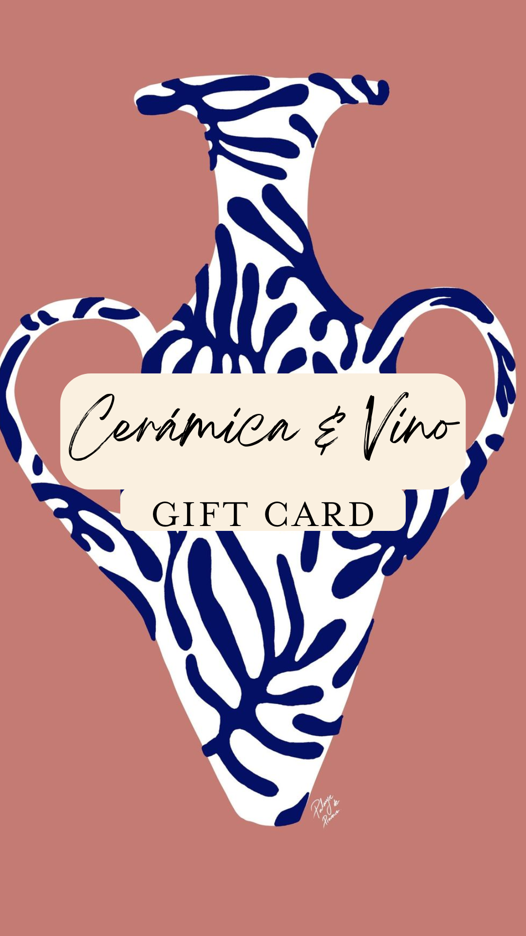 Taller de Cerámica y Vino - Gift Card
