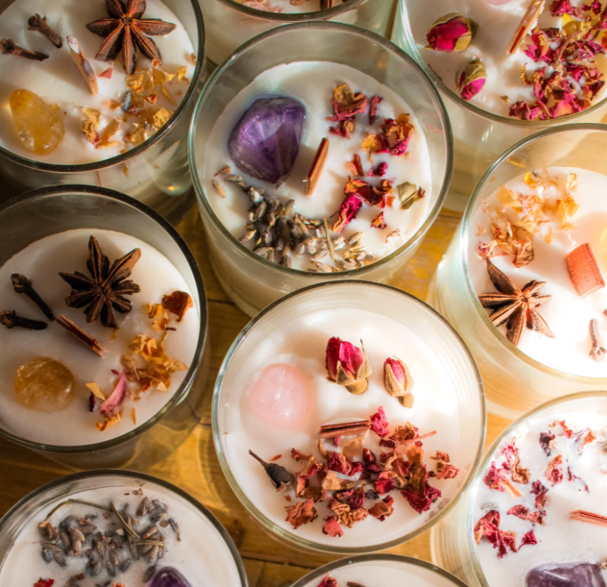 Taller de Velas Artesanales con Prensado Botánico