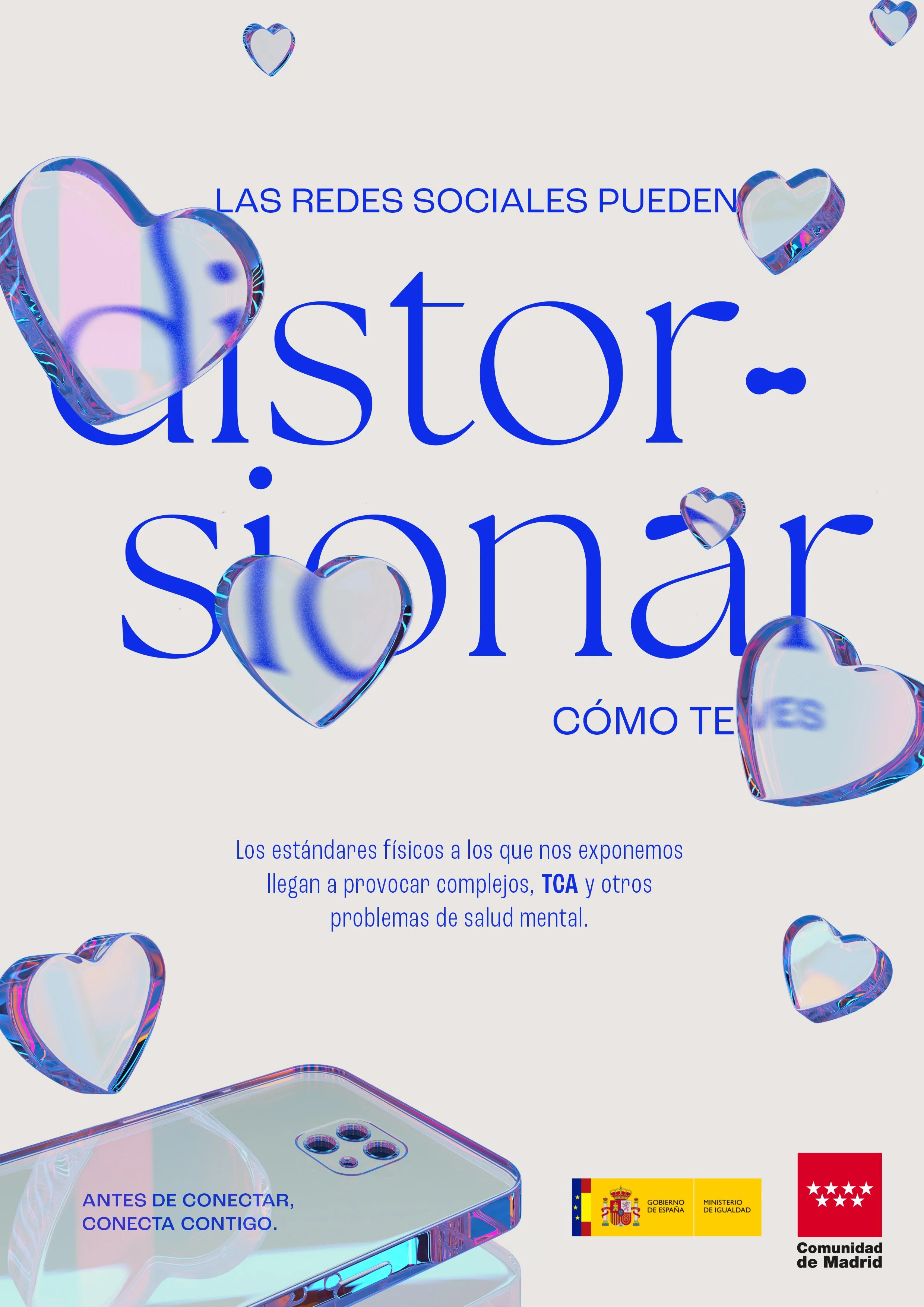 "Social media can distort how you see yourself. Before you connect, connect with you"