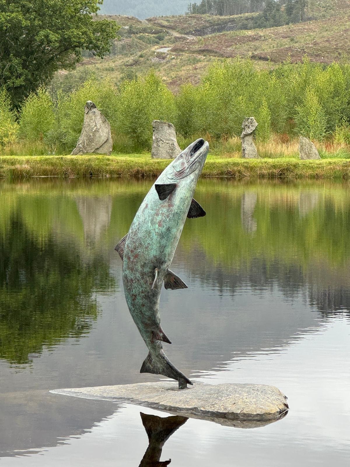 Salmon - Bronze monument > Find out more...