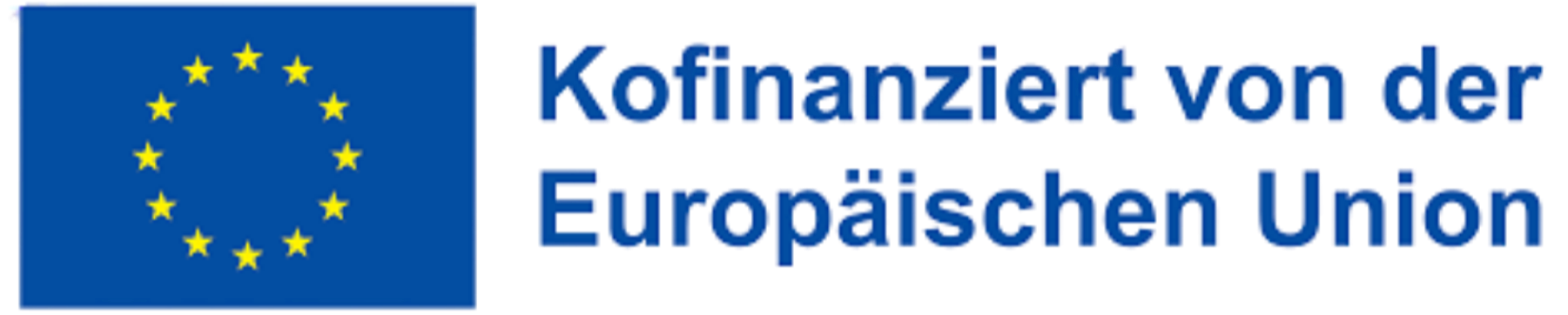 Logo des Koalitionsvertrags der Europäischen Union mit Europaflagge und deutschem Text.
