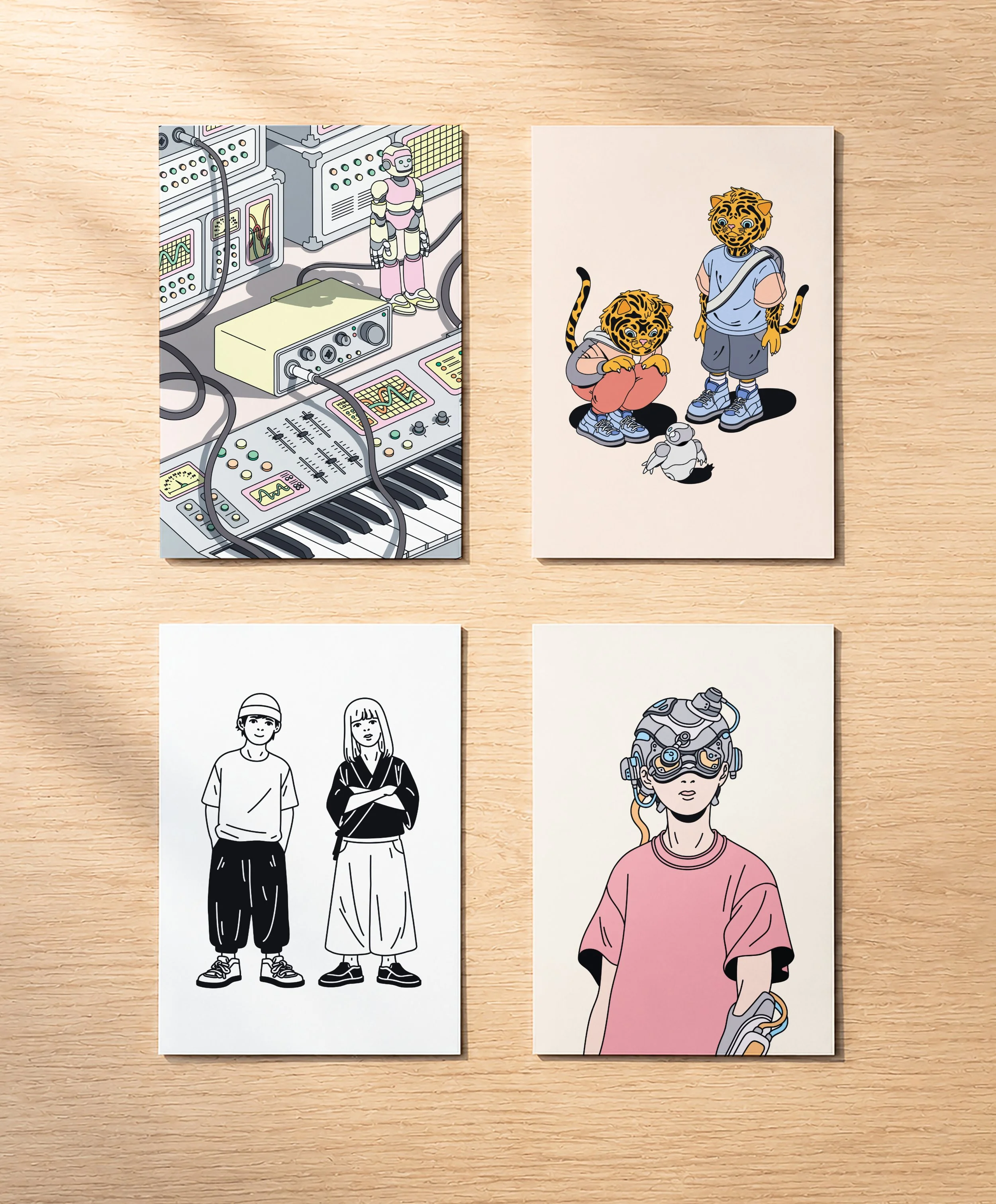 ROBOT AND PEOPLE — PACK DE CARTES
