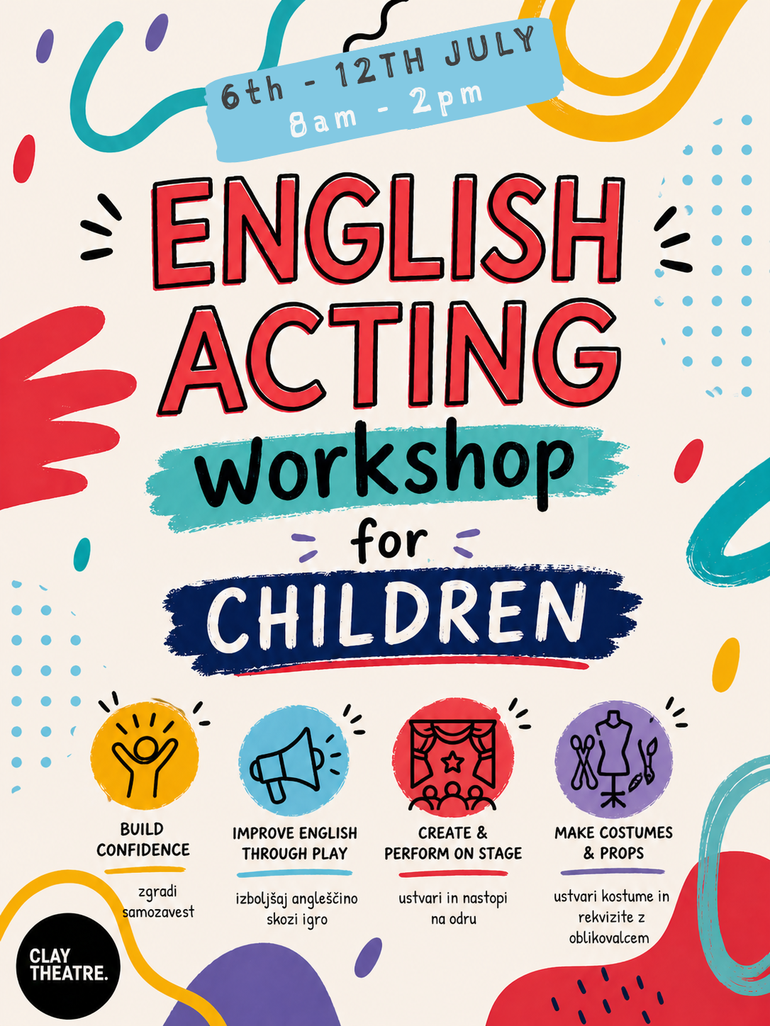 Acting Workshop in English for Kids age 7-12