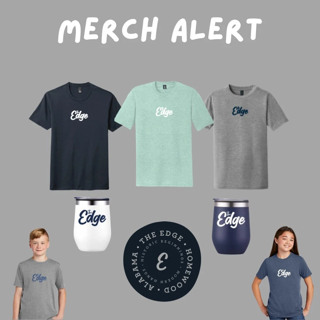 🎉MERCH ALERT! 🎉

We&rsquo;re celebrating an amazing first year at The Edge! Our hearts are full, but so is our merch closet! 🛍️ Snag some swag and help us make room going into year two of fun at The Edge. 

Just DM or email at hello@theedgehomewoo