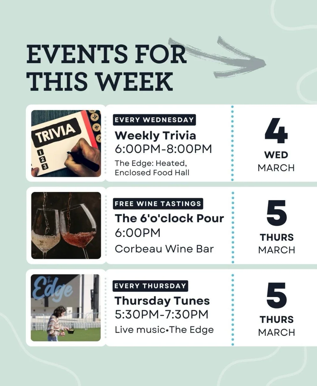 You say you're too tired to go out. We say these events are worth rallying for. 😌

See you around! Make sure to follow The Edge for weekly event updates. 

#HomewoodAlabama #BhamEvents #BhamMusic #LiveMusic #BhamBuzz