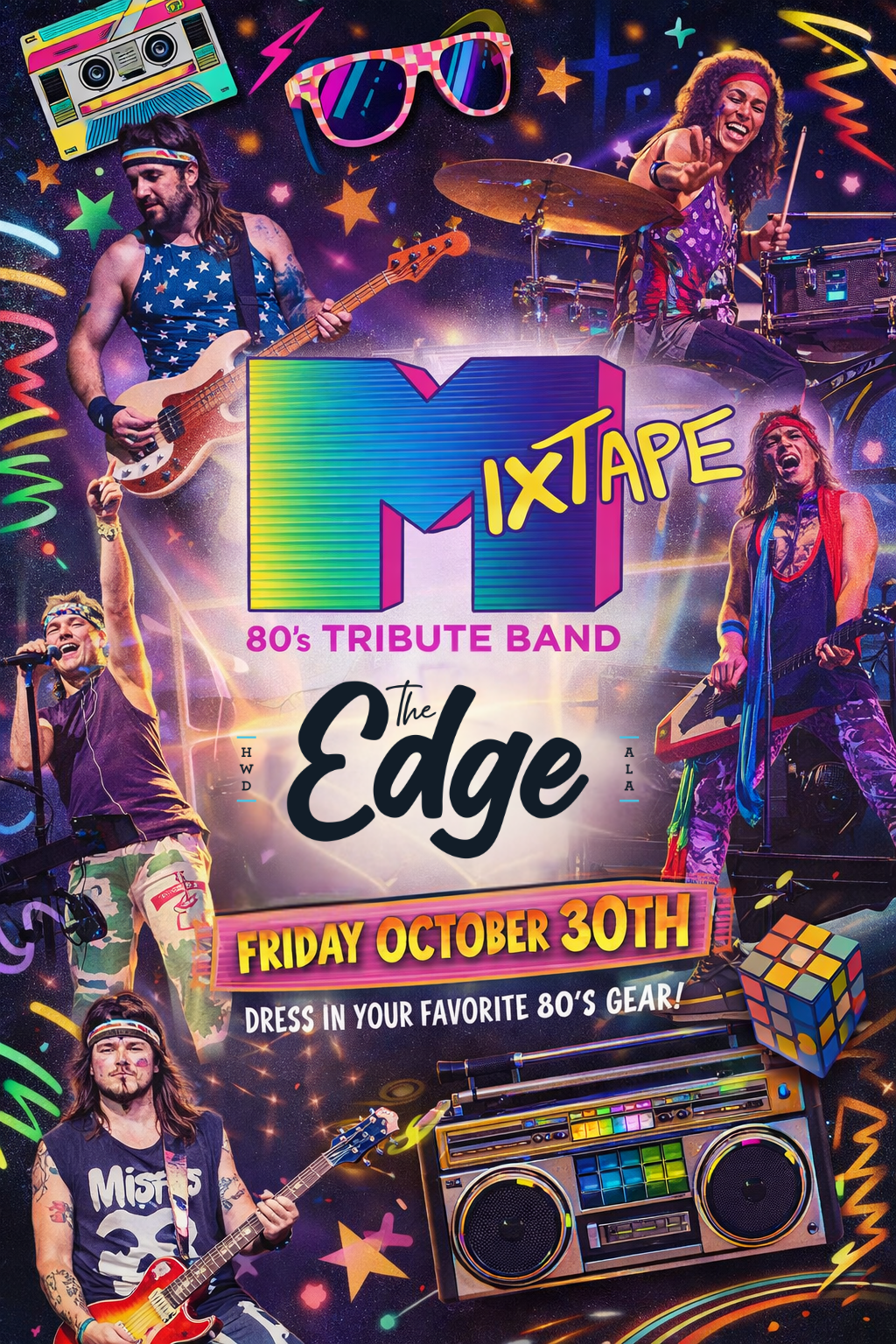 Mixtape 80s Tribute Band Ticketed Concert at The Edge Homewood-Live Music