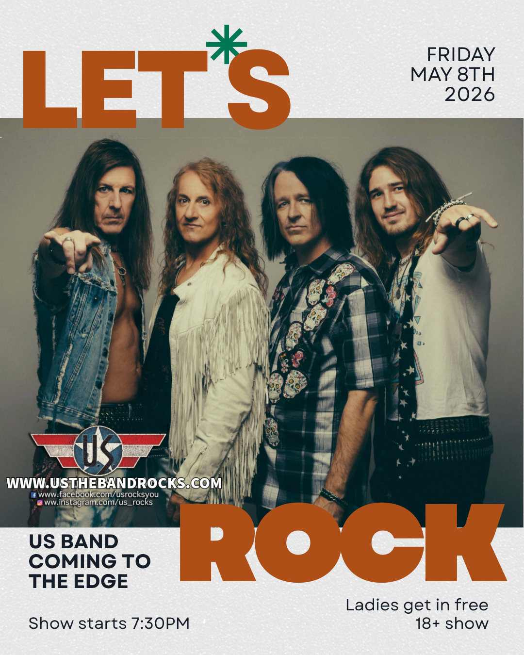 US Band Rock Concert at The Edge Birmingham, AL Live Music