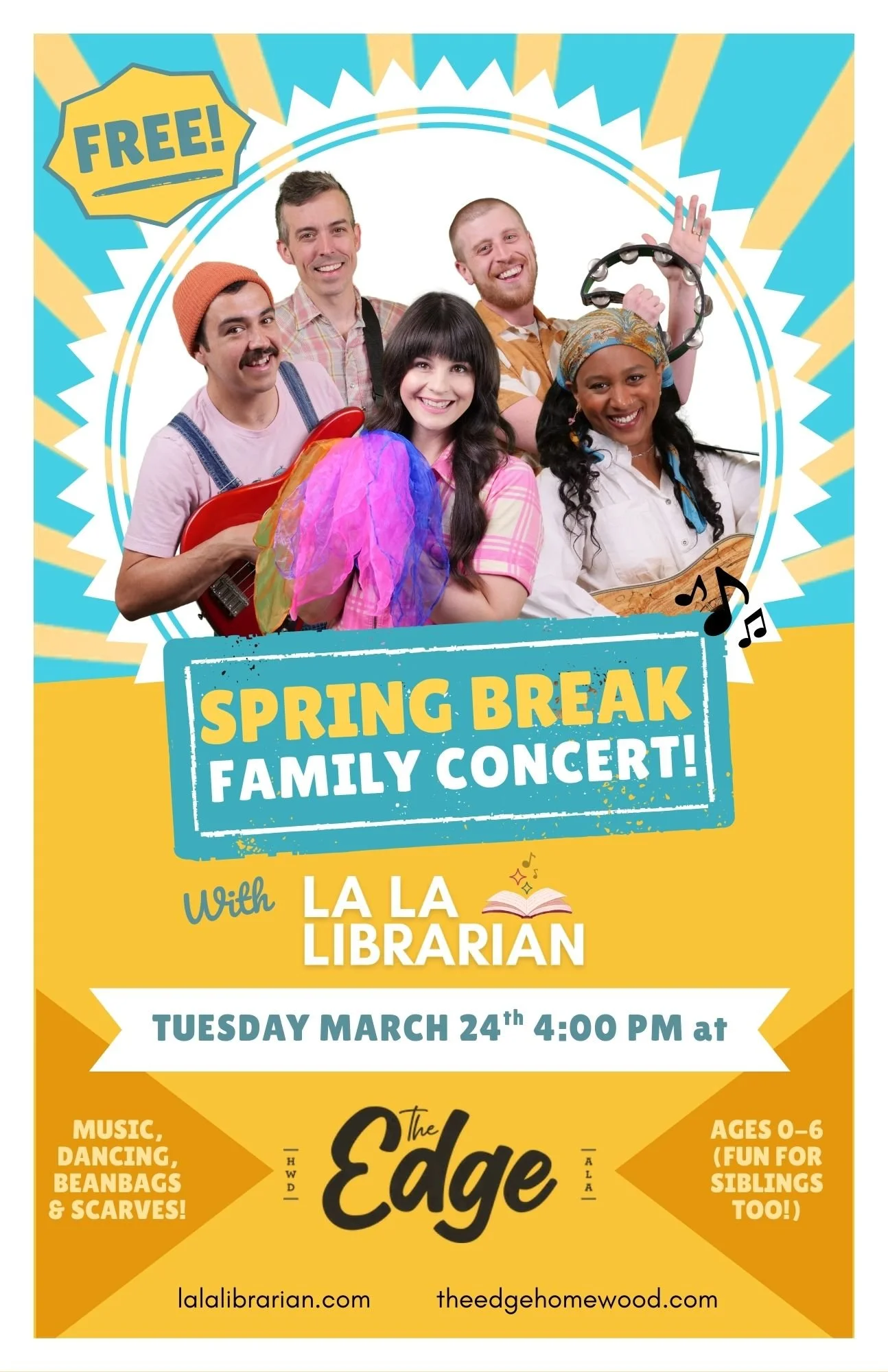 LaLa Librarian Free Family Friendly Concert