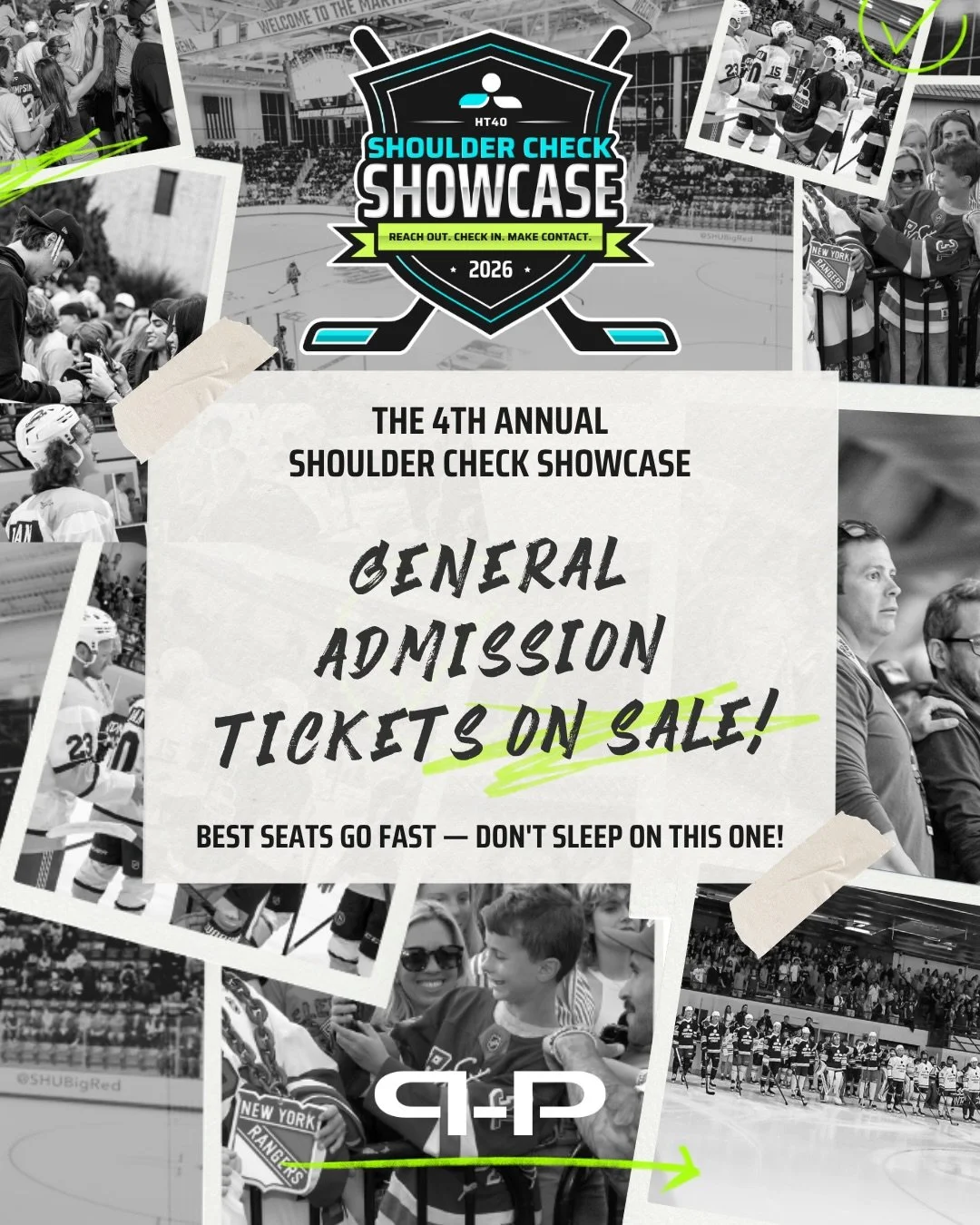 Tickets are live &mdash; and the best seats go fast! 🎟️

The Shoulder Check Showcase started with a simple idea &mdash; that checking in on the people around you is one of the most powerful things you can do. Four years later we&rsquo;re still showi