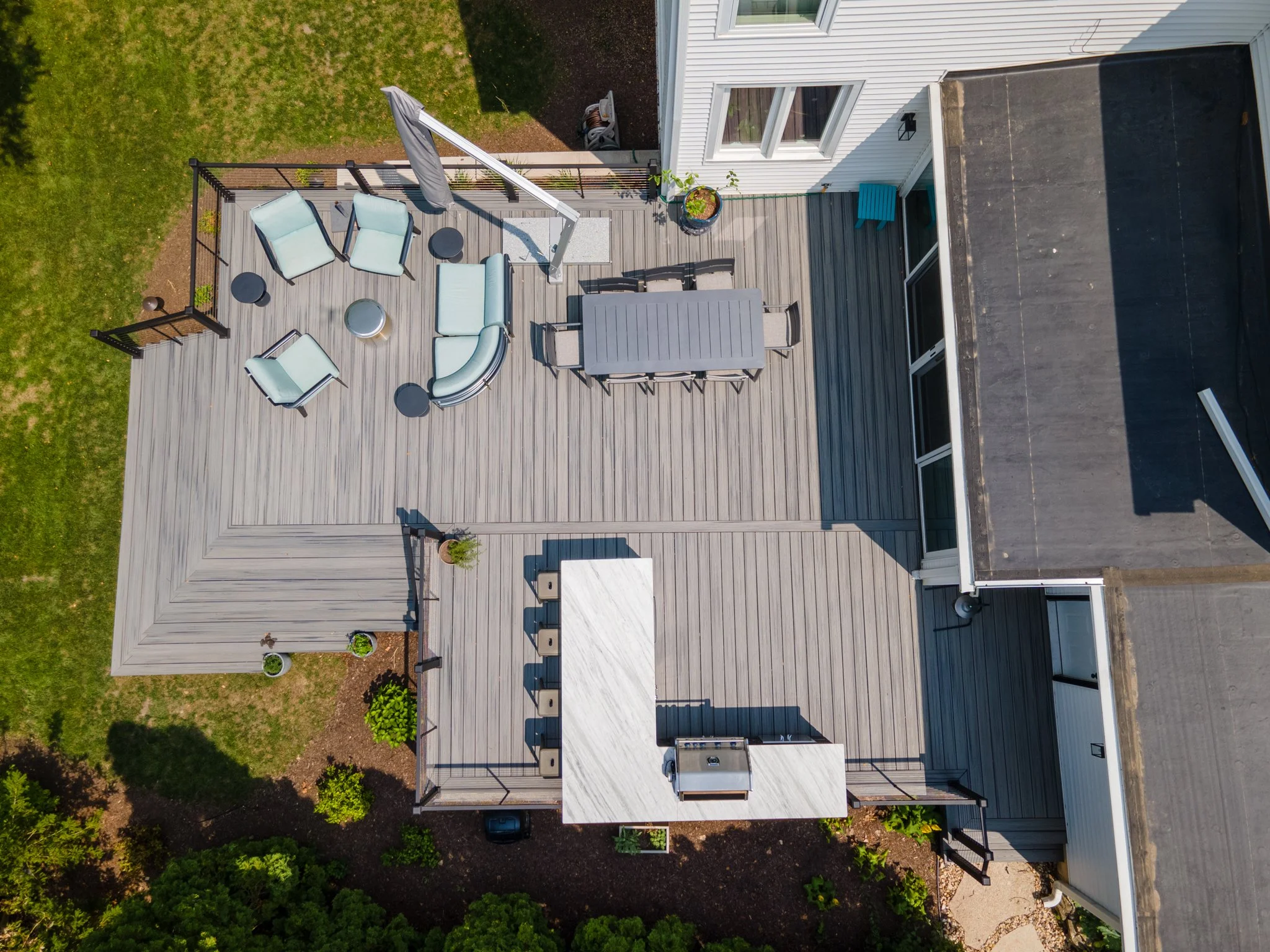 Let our team of experienced designers help you create the outdoor living space of your dreams today! #backyardoasis #trexcompany #artisandeckandoutdoorliving #madisonwi #trexdecking #madisonoutdoorliving