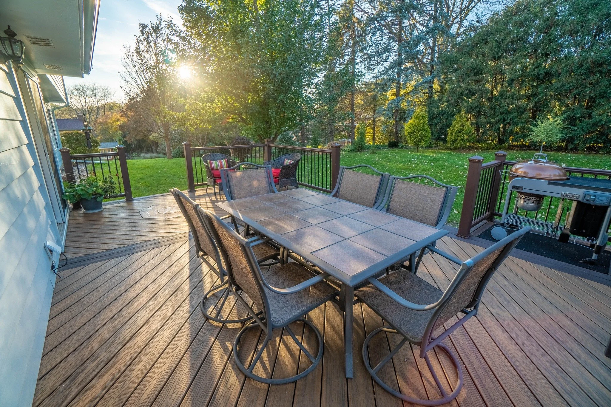 Create outdoor moments that matter.  #ArtisanDeckandOutdoorLiving #TrexPro #narimadison #artisandeck #madisonwideckbuilder