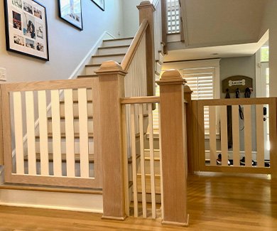 Custom gate for stairs and room divider