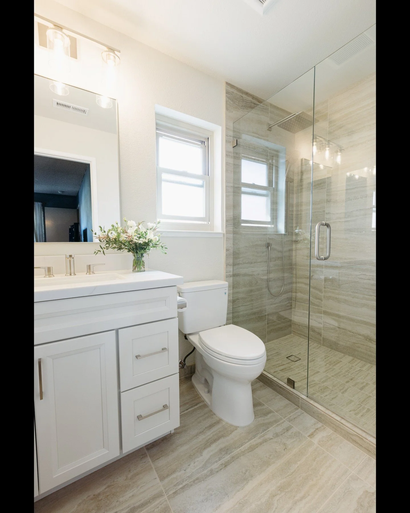 Bathroom remodels can increase the value of your home and improve your quality of life. Let's start planning your dream bathroom today! Call us at (707) 745-8337. #BathroomRemodel #HomeImprovement