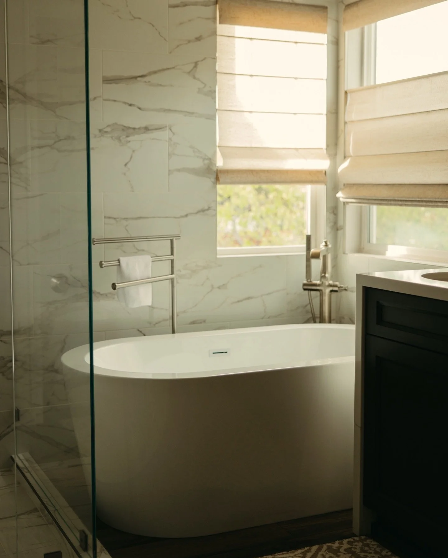 A warm and cozy master bathroom designed to enjoy, relax, and fit your everyday needs. Lots of natural light and everything perfectly placed. 

We love the process of design where we get to learn everyone&rsquo;s different visions, tastes, and wants.