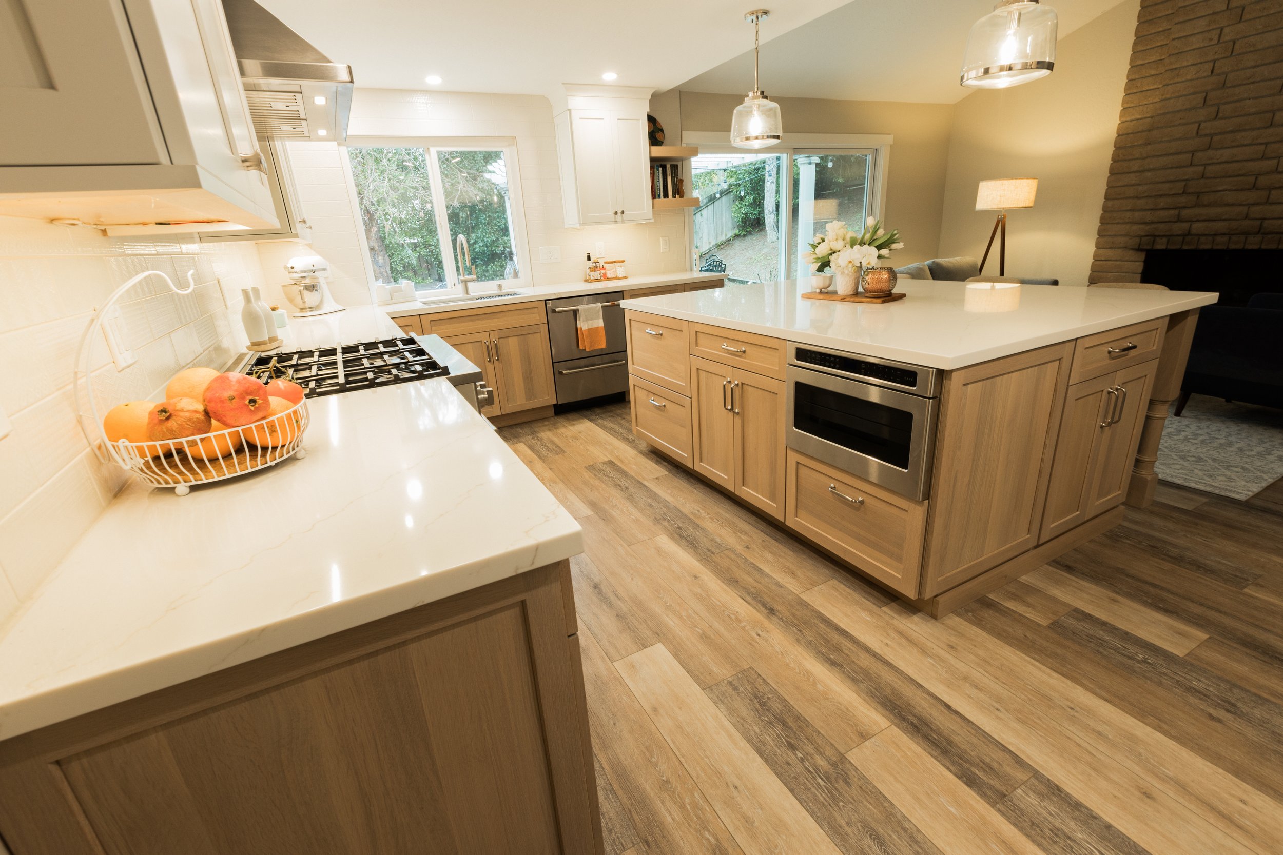 Warm Transitional Kitchen Remodel by Benicia Home Improvement Center project photo