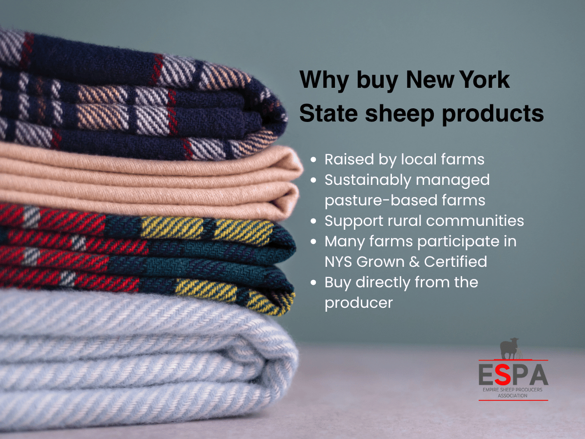Benefits of buying local New York State sheep and lamb products.