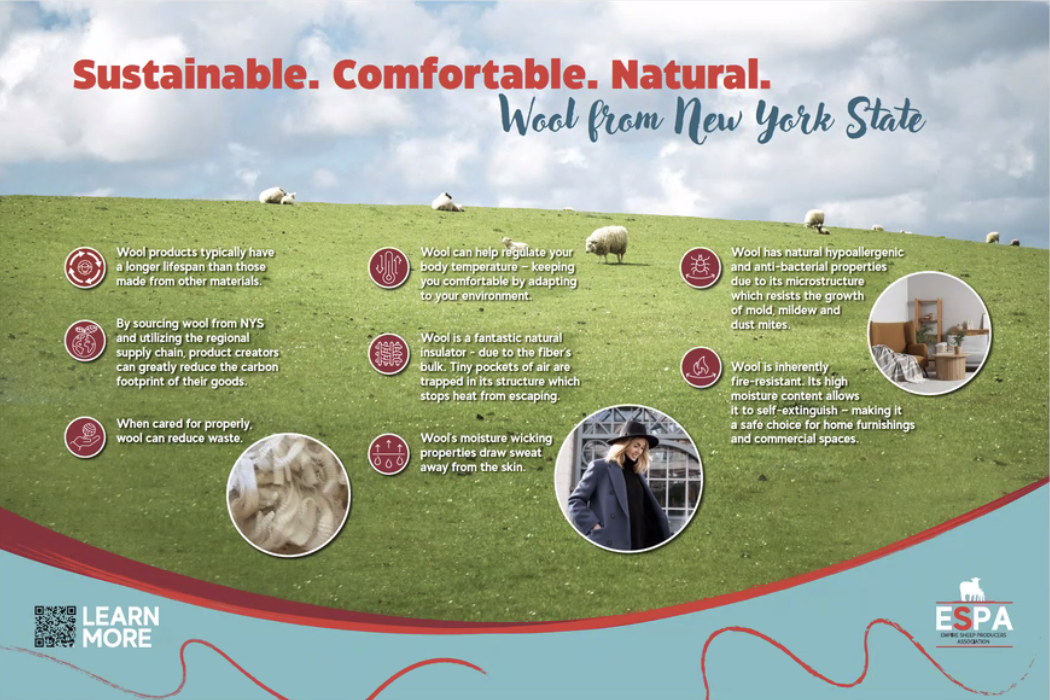 Benefits of wool sourced locally from New York State.