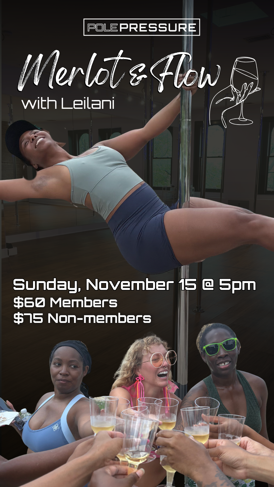Merlot & Flow with Leilani — November 15 at 5 PM