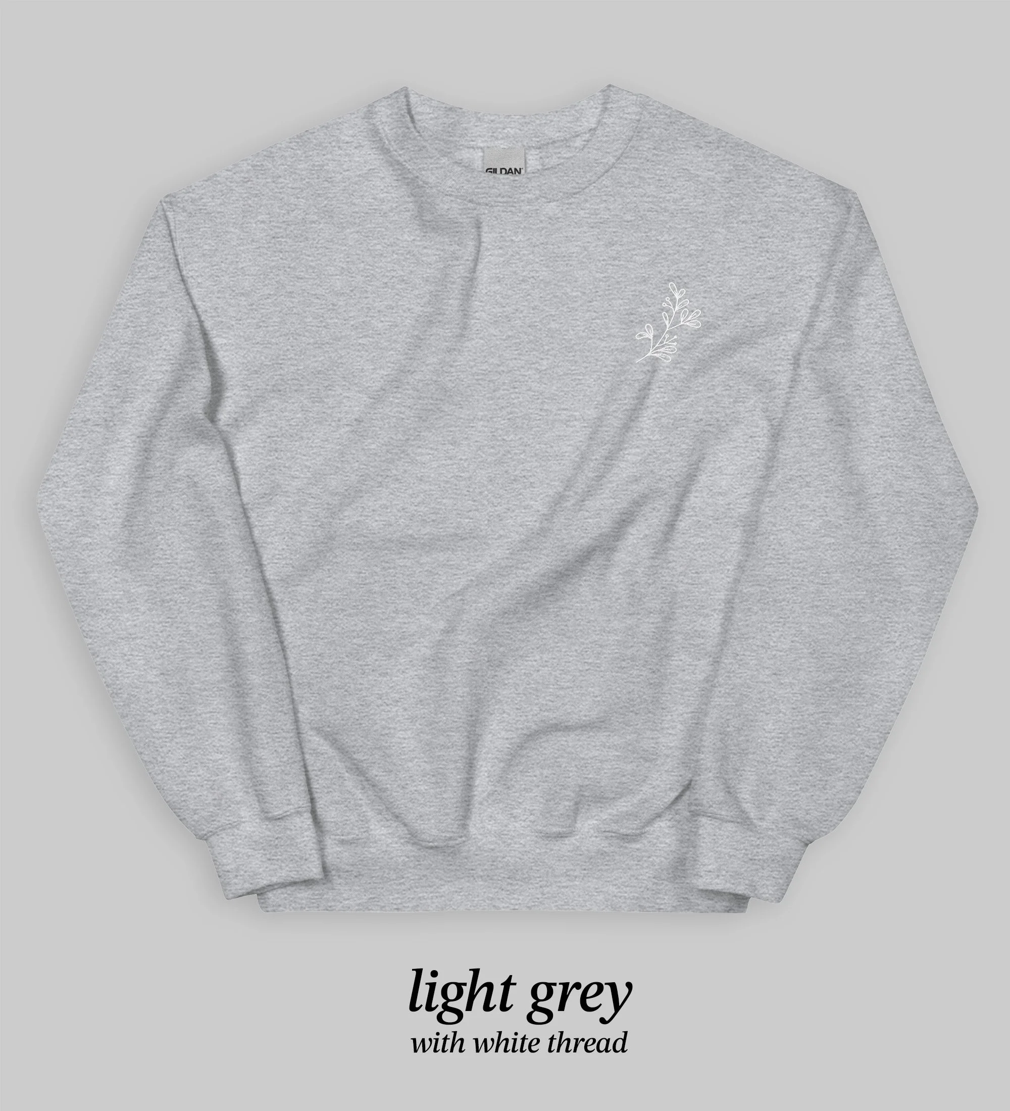 unisex-crew-neck-sweatshirt-light-grey-front-hyooba-simple-plant.jpg