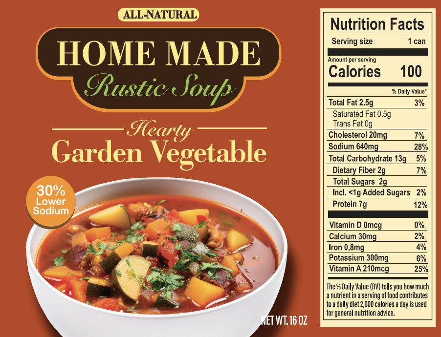 Canned Garden Vegetable Soup