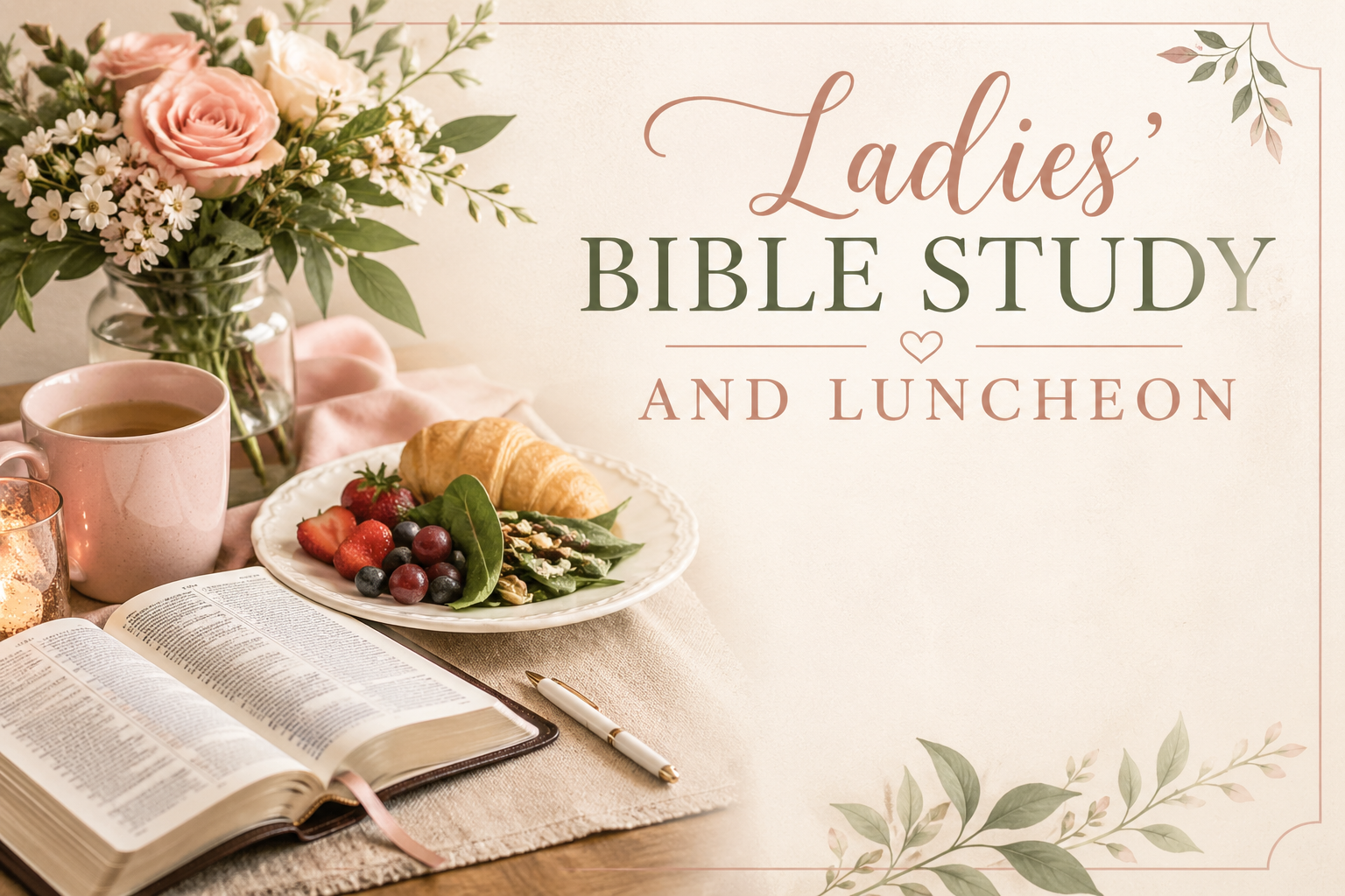 LADIES LUNCHEON &amp; BIBLE STUDY