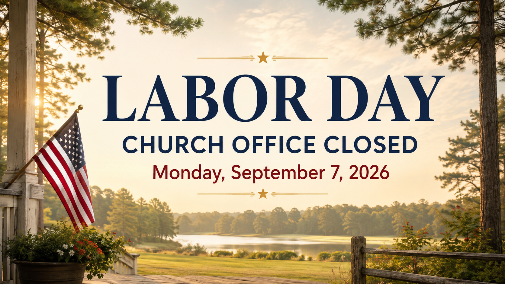 CHURCH OFFICE CLOSED