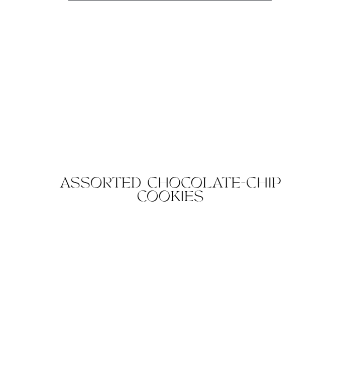 Assorted Chocolate-Chip Cookies