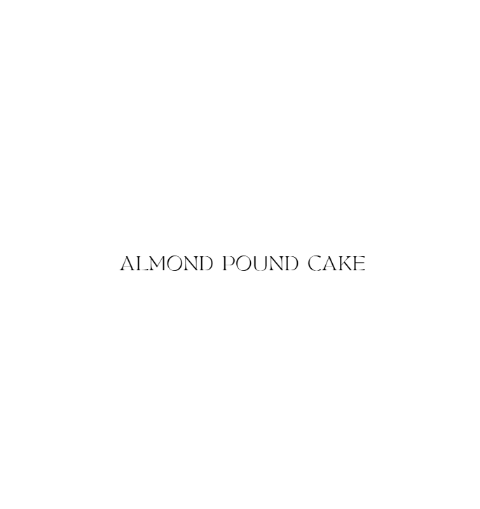 Almond Pound Cake