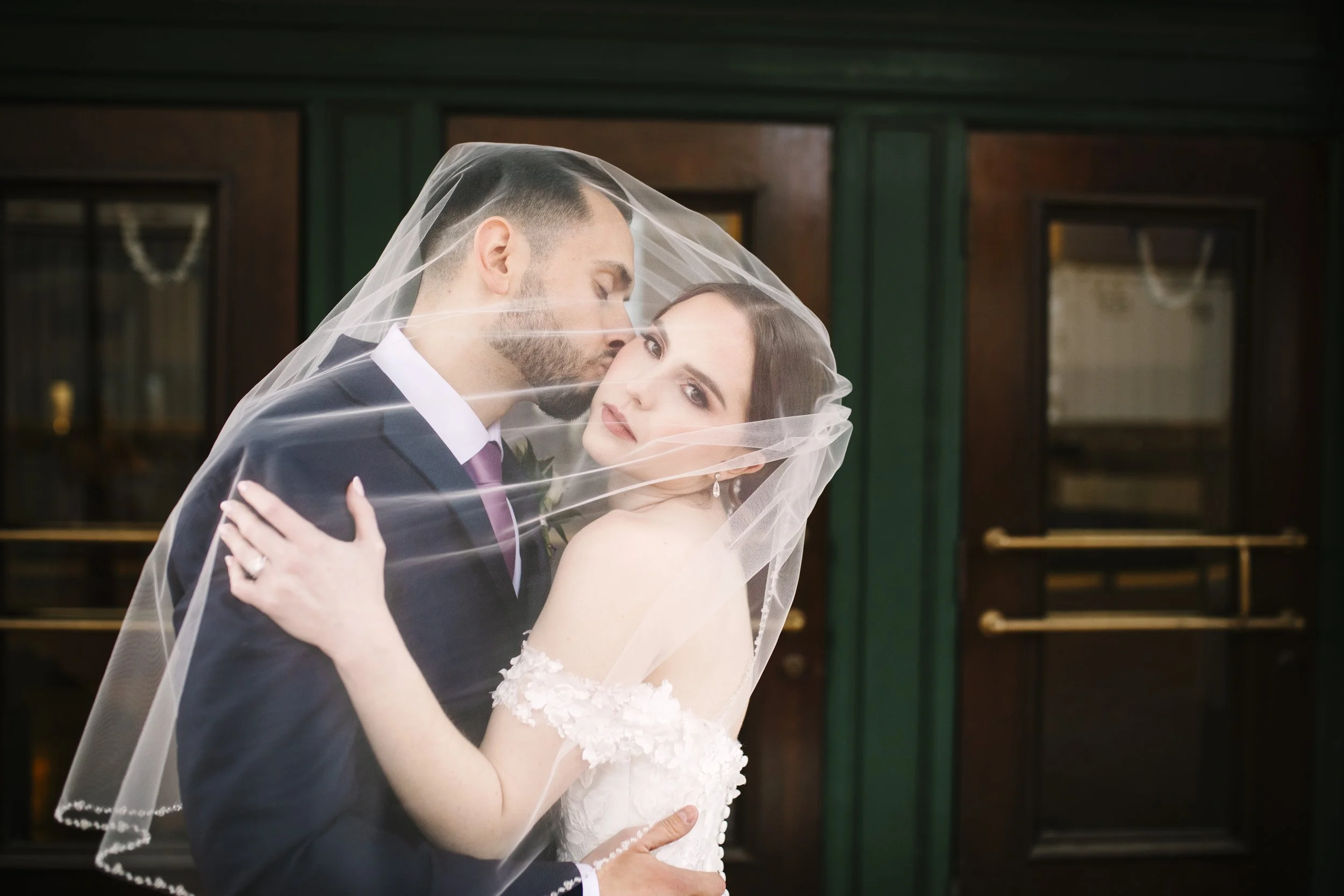 Rebecca &amp; Dominick | A Cinematic Inspired Winter Wedding Inside The Grand Ballroom at Union Station 