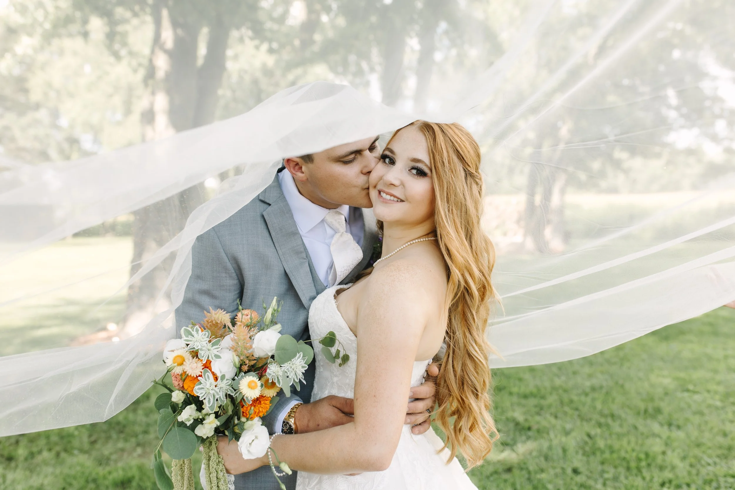 Mallory &amp; Braxton | A Backyard Summer Garden Wedding
