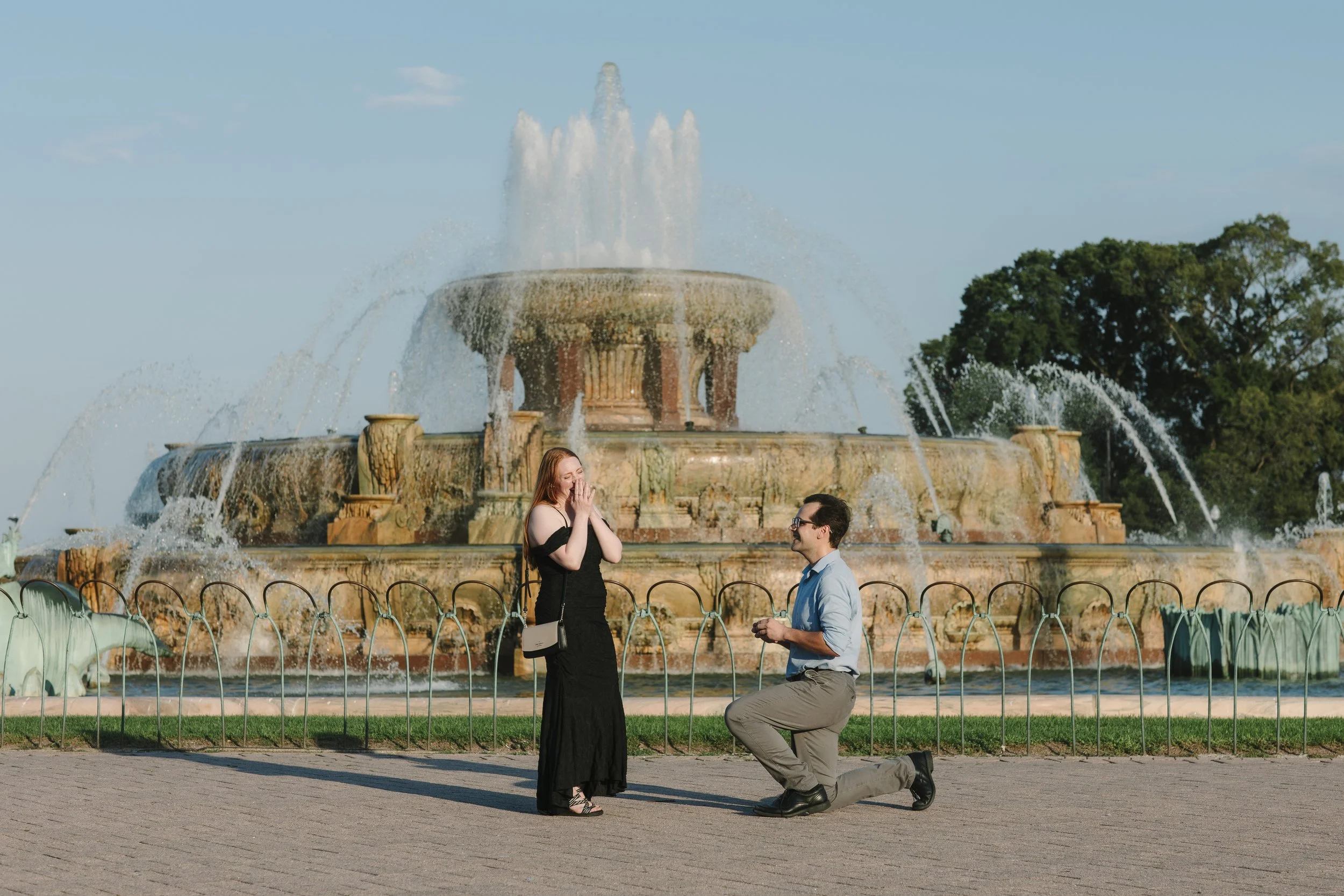 Lauren &amp; Jack | A Marriage Proposal at Buckingham Fountain in Chicago