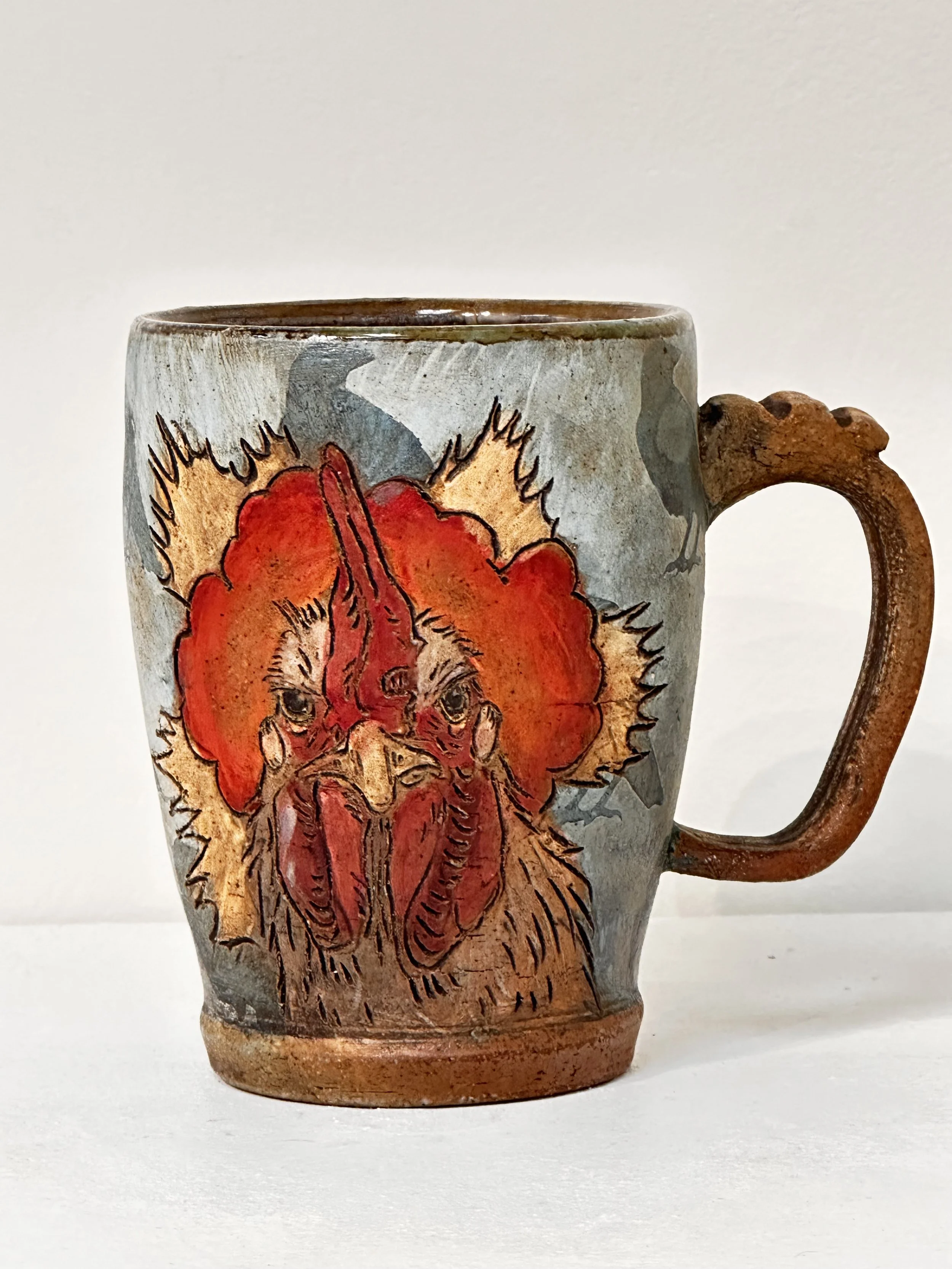 Rooster Mug, By Adam Miller