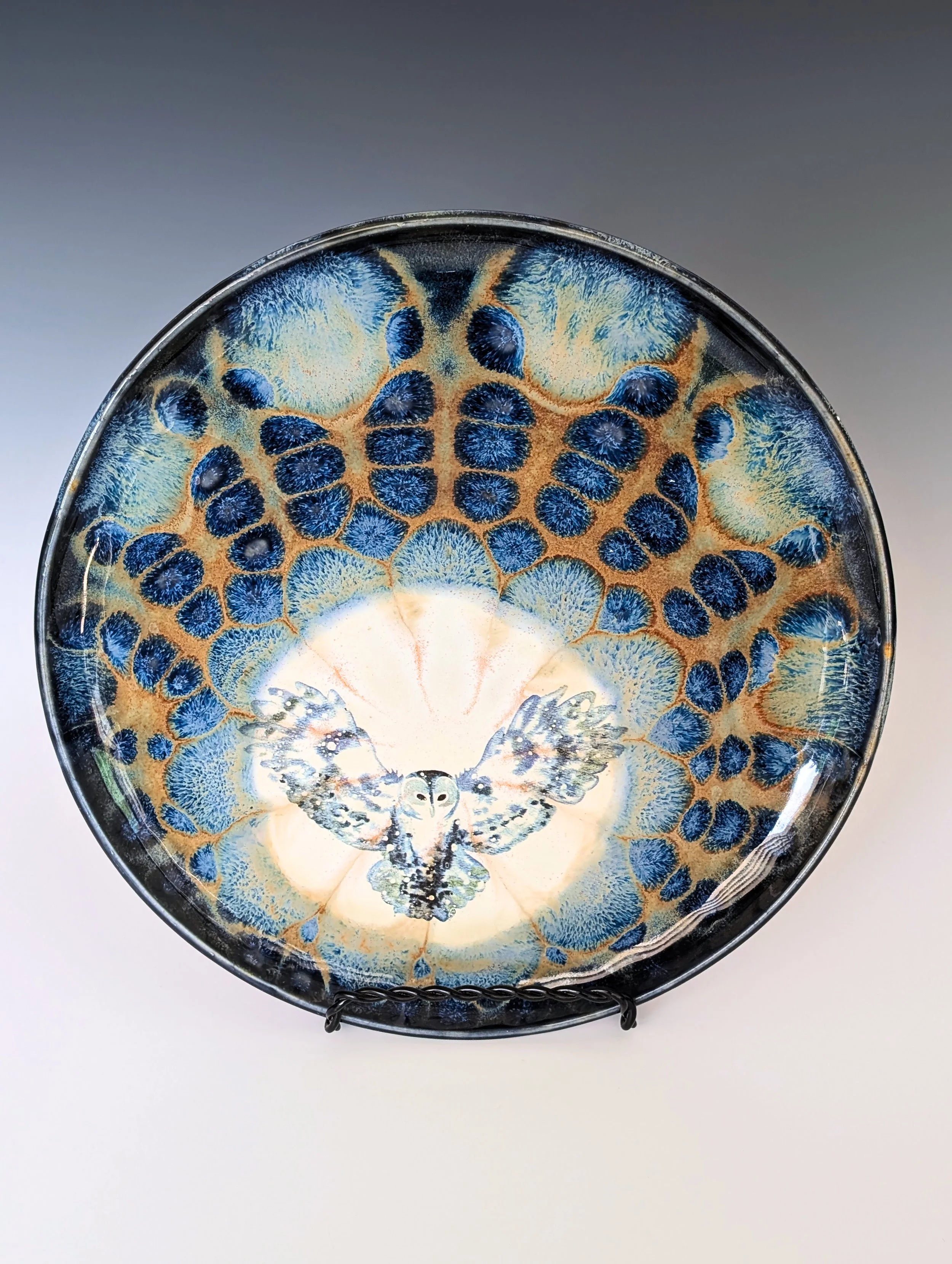 TAWNY OWL SALAD PLATE, BY TANYA CASTEEL