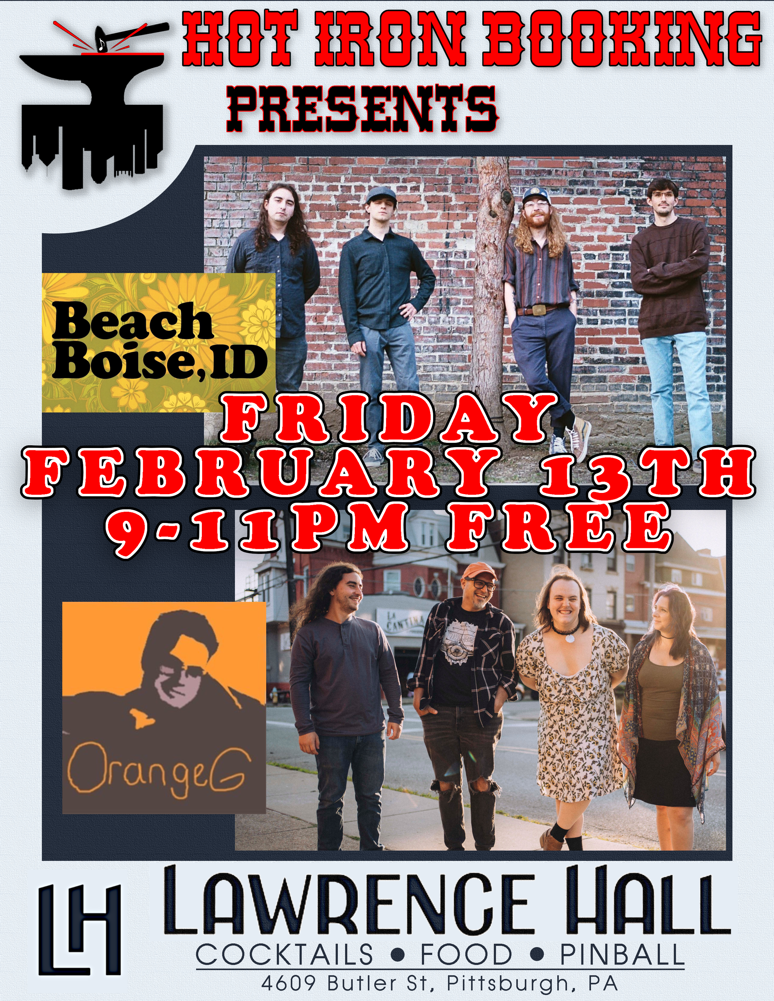 Hot Iron Booking Music: OrangeG and Beach Boise, ID