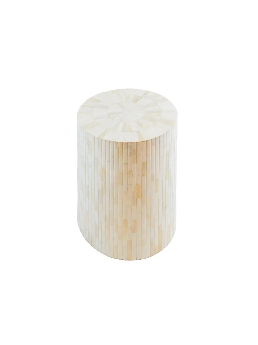 A full view of the Dorothea Bone Inlay Pillar’s surface, showcasing the intricate bone inlay design.